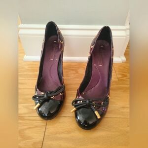 BCBG MAX AZRIA Cap-Toe Bow Pumps